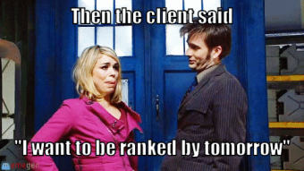 then the client said seo meme
