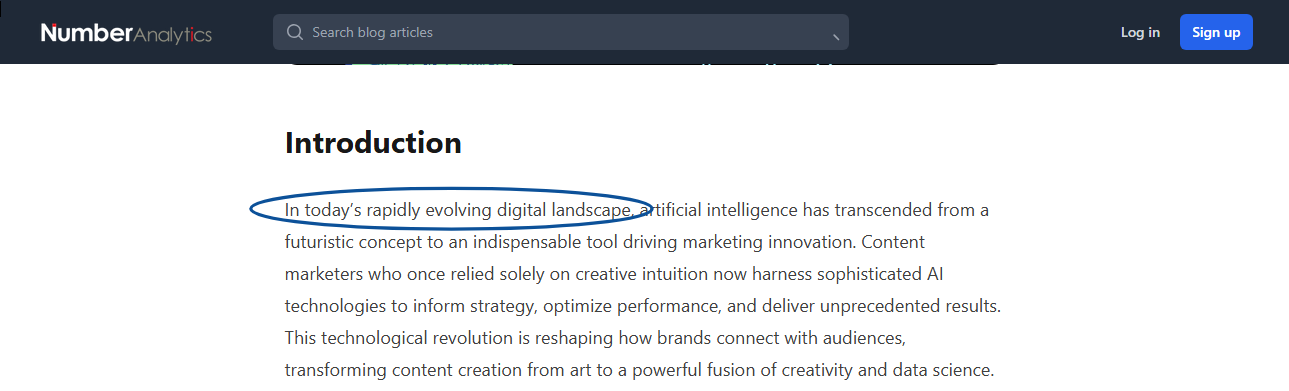 A visual example of generic AI terms in use.