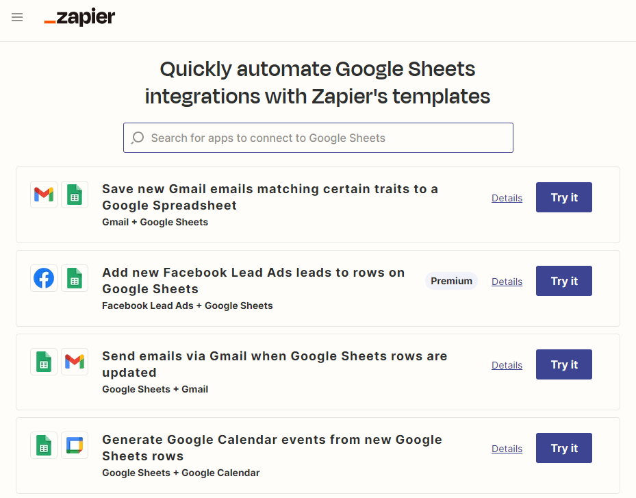 A visual of Zapier's Programmatically producced content
