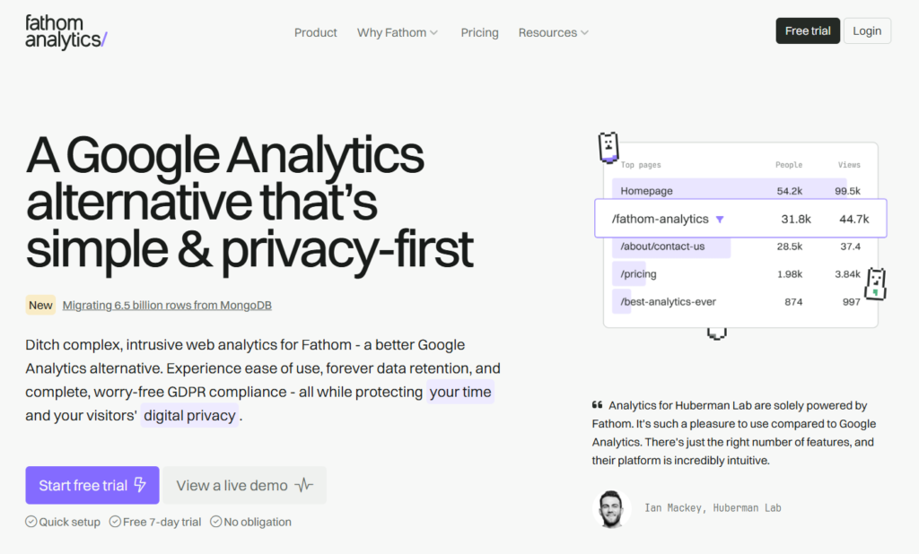 Fathom Analytics